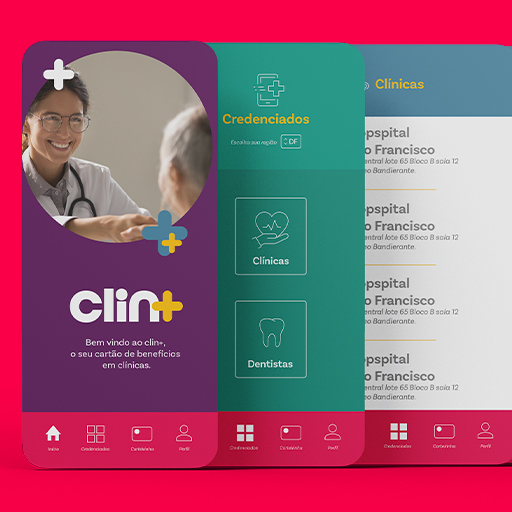 App Clin+ | AFREI DESIGN - Agencia Criativa Brasilia - DF
